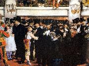 Edouard Manet Bal masque a lopera painting